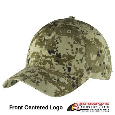 Motorsports Country Club Port AuthorityÂ® Digital Ripstop Camouflage Cap #2