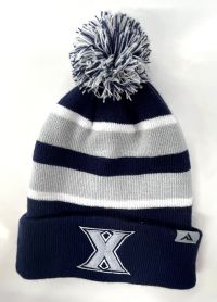 Xavier University Striped Beanie